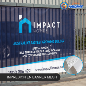 Impresión en Banner Mesh