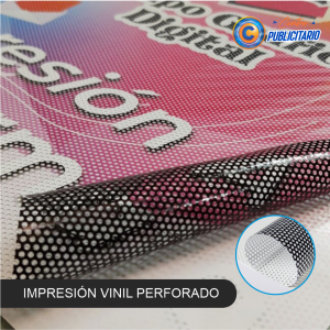 Impresión en Vinil Perforado